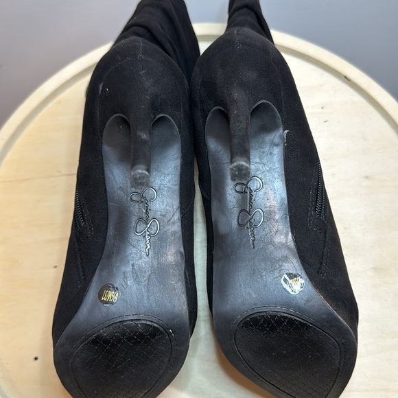 Jennifer Lopez Black Slouch Pointy Toe Ankle Bootie Size 6.5 - Picture 9 of 9